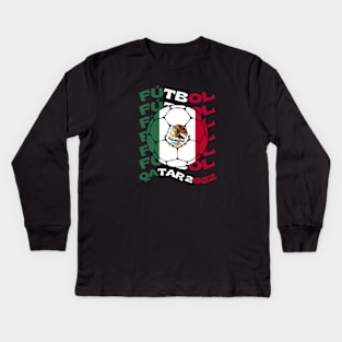 Mexico World Cup Kids Long Sleeve T-Shirt